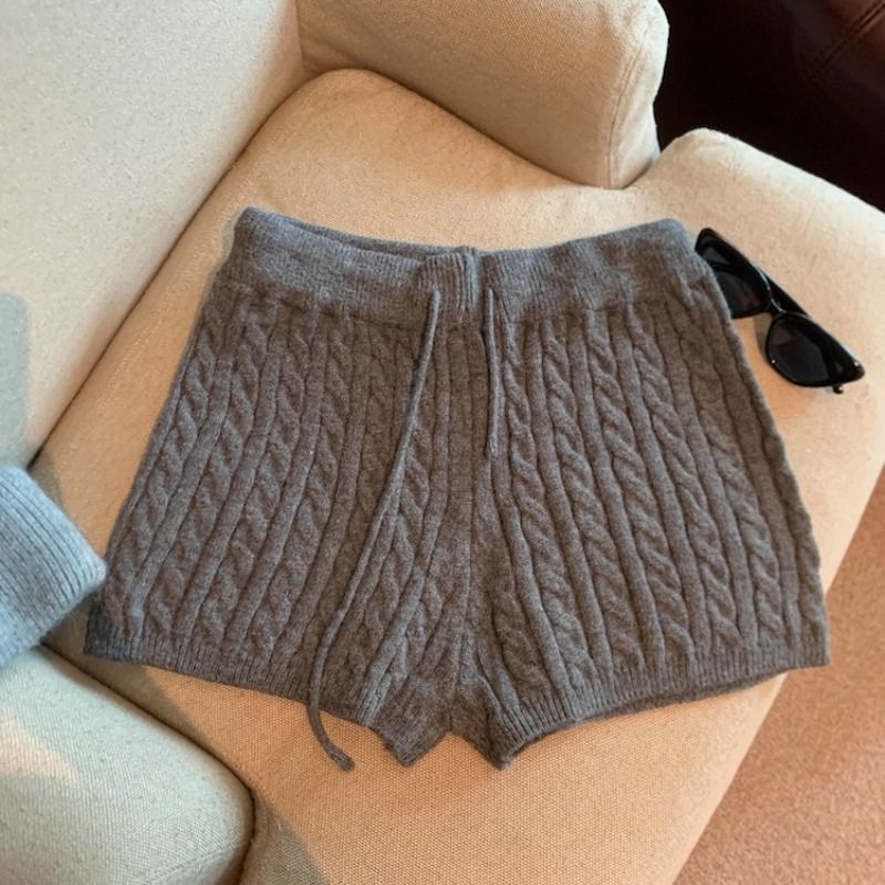 Nola | Pantaloncini in maglia a trecce
