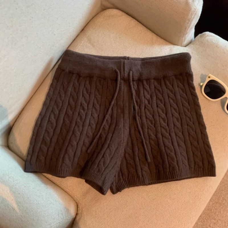 Nola | Pantaloncini in maglia a trecce