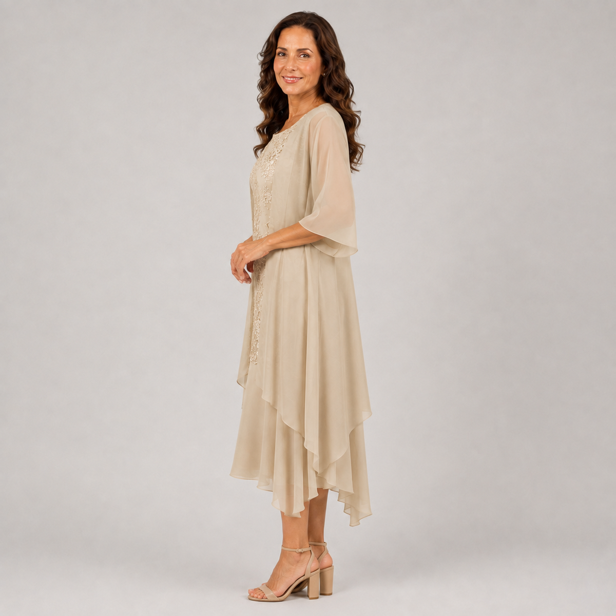 Isabela | Abito elegante a balze