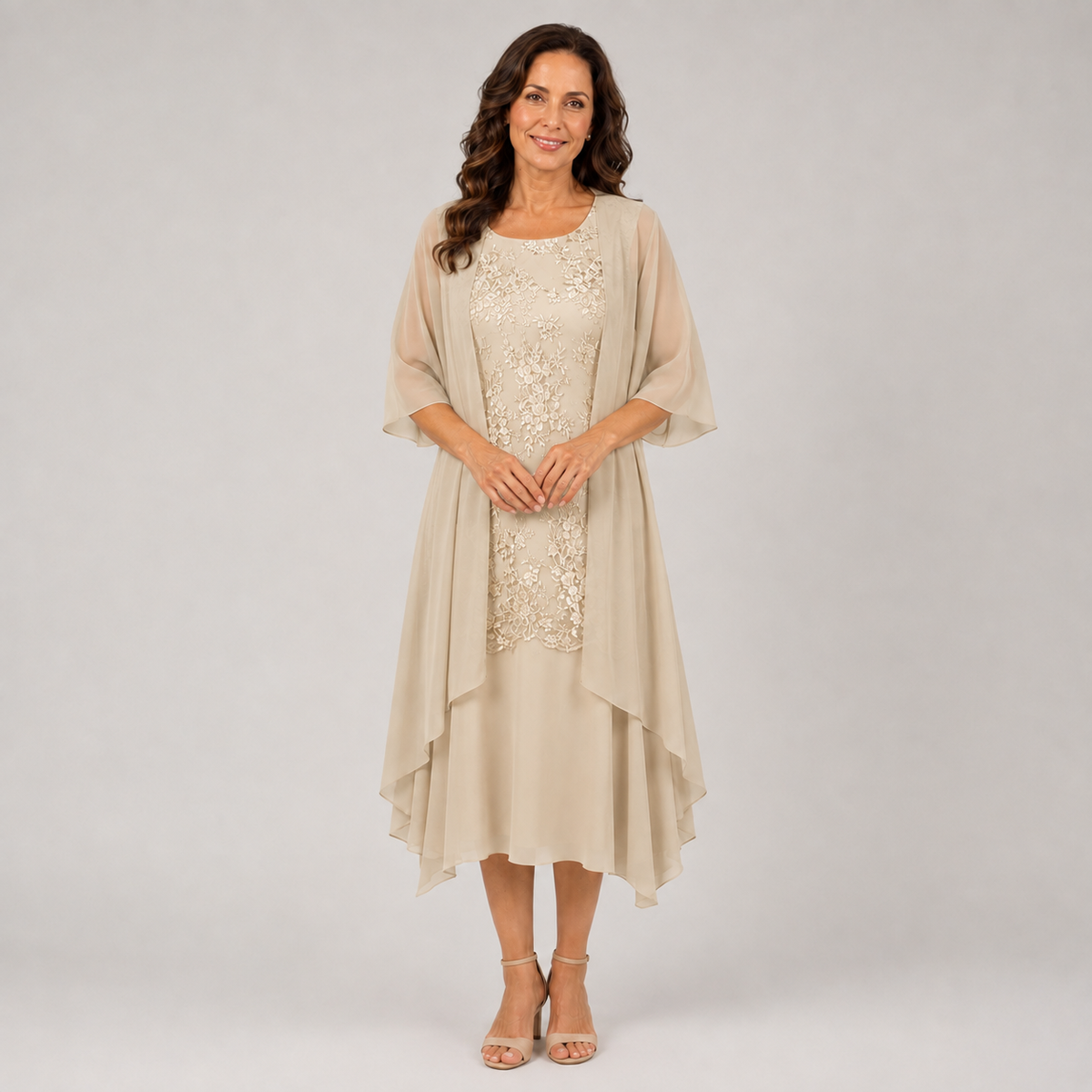 Isabela | Abito elegante a balze