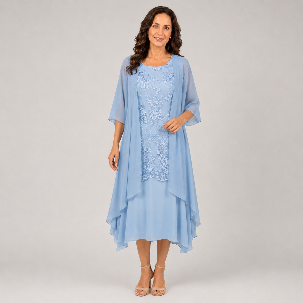 Isabela | Abito elegante a balze