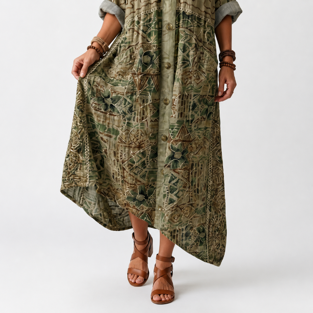 Aitana | Vestido Bohemio Estampado
