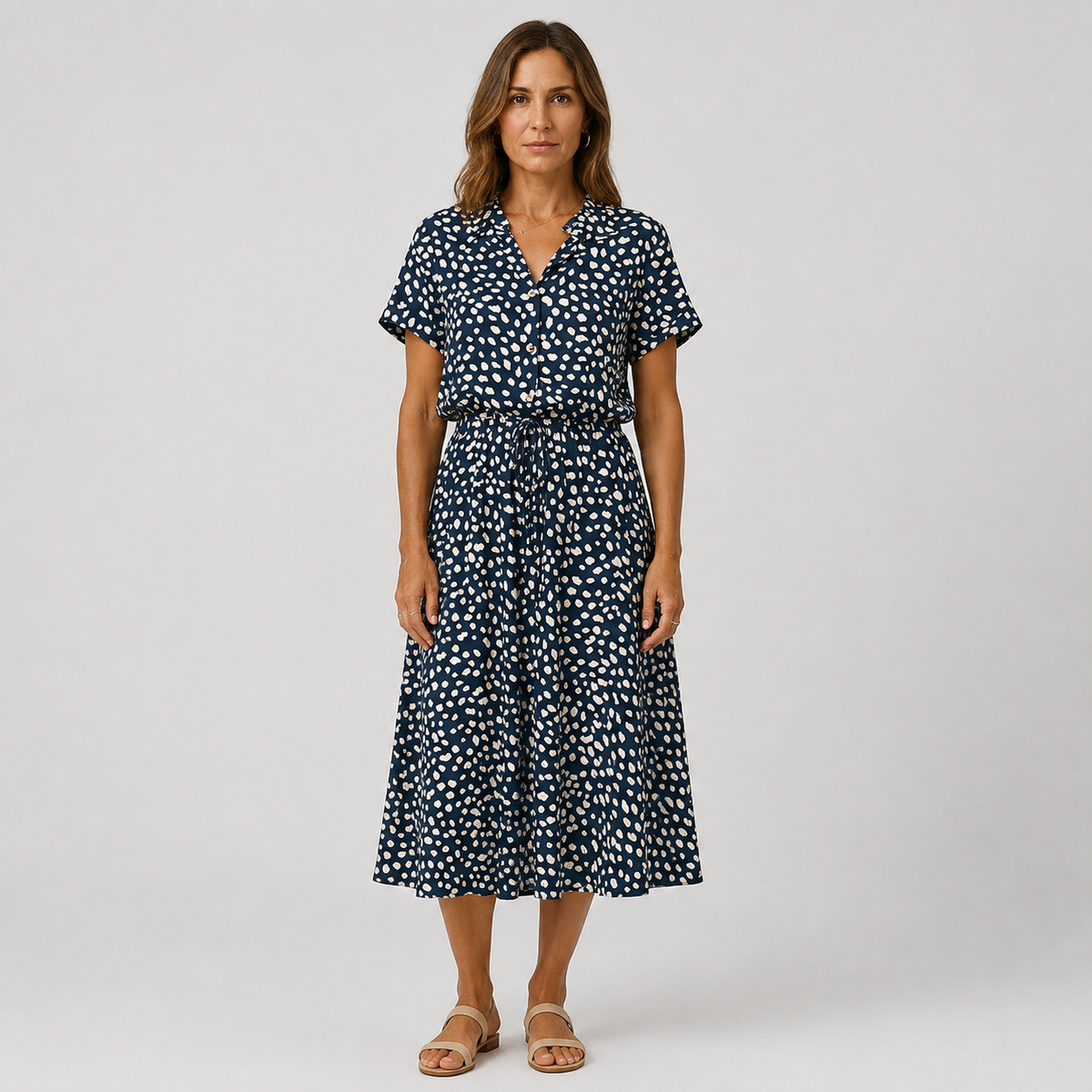 Valentina | Vestito midi a pois