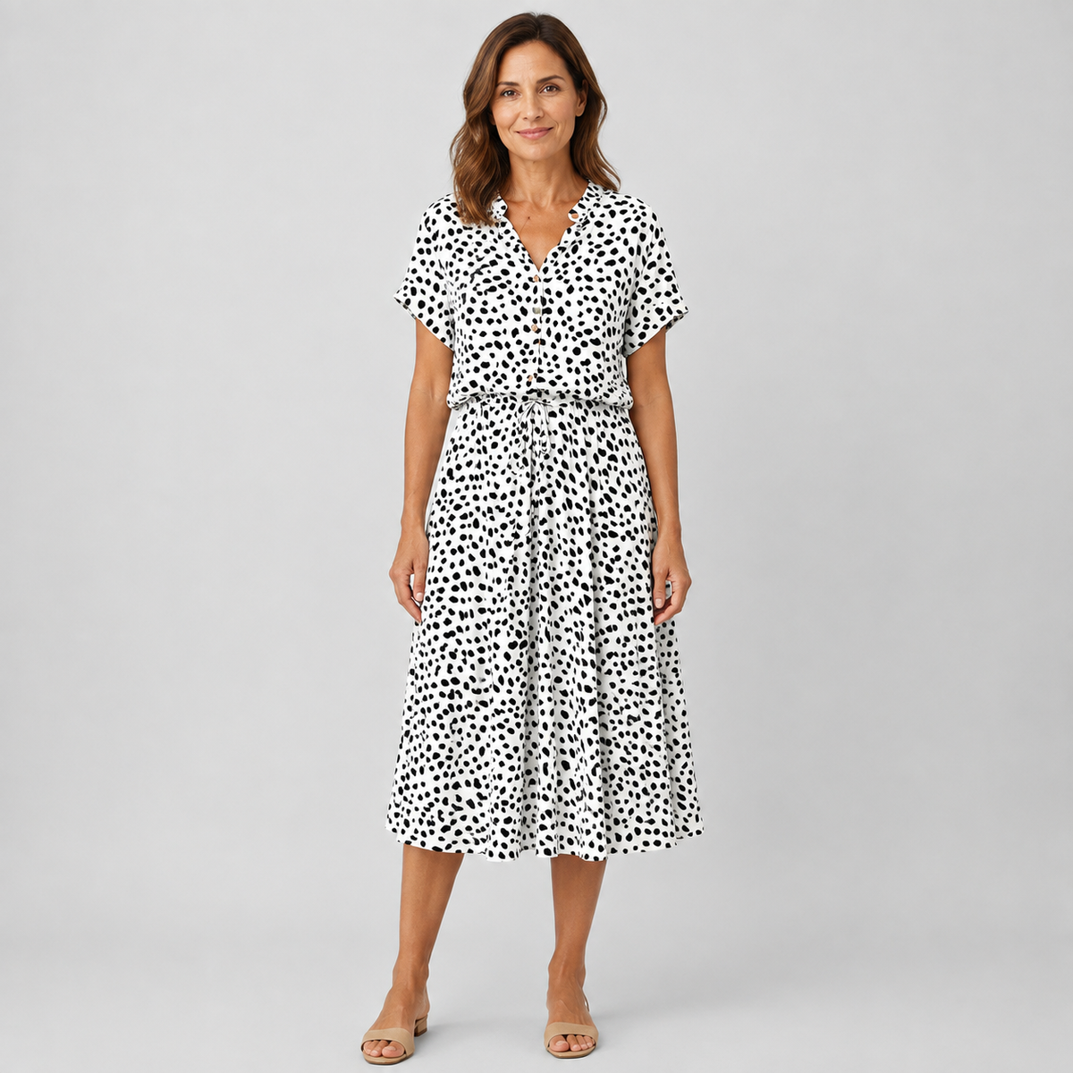 Valentina | Vestito midi a pois