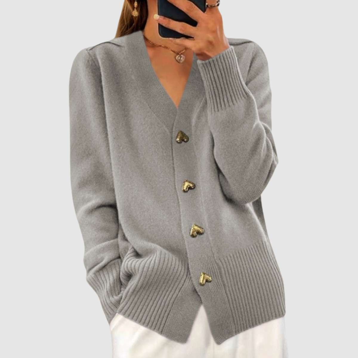 Isla | V-neck Knitted Sweater