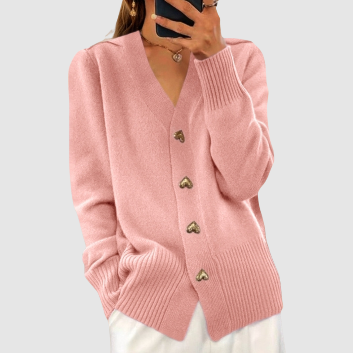 Isla | V-neck Knitted Sweater