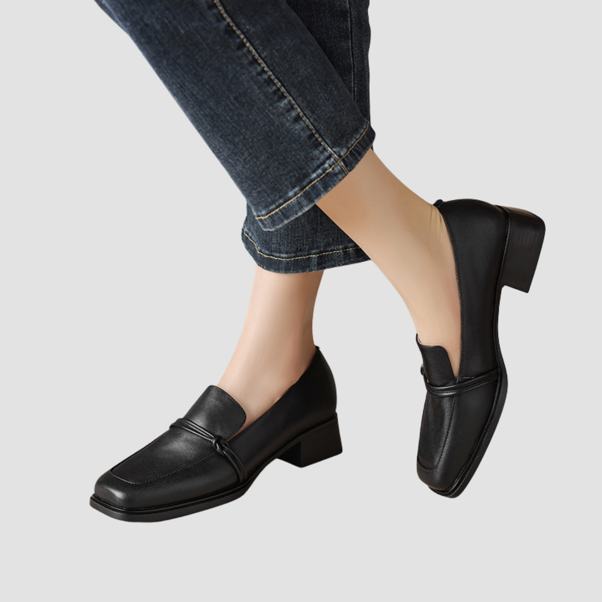 Auri | Scarpe in pelle con tacco medio