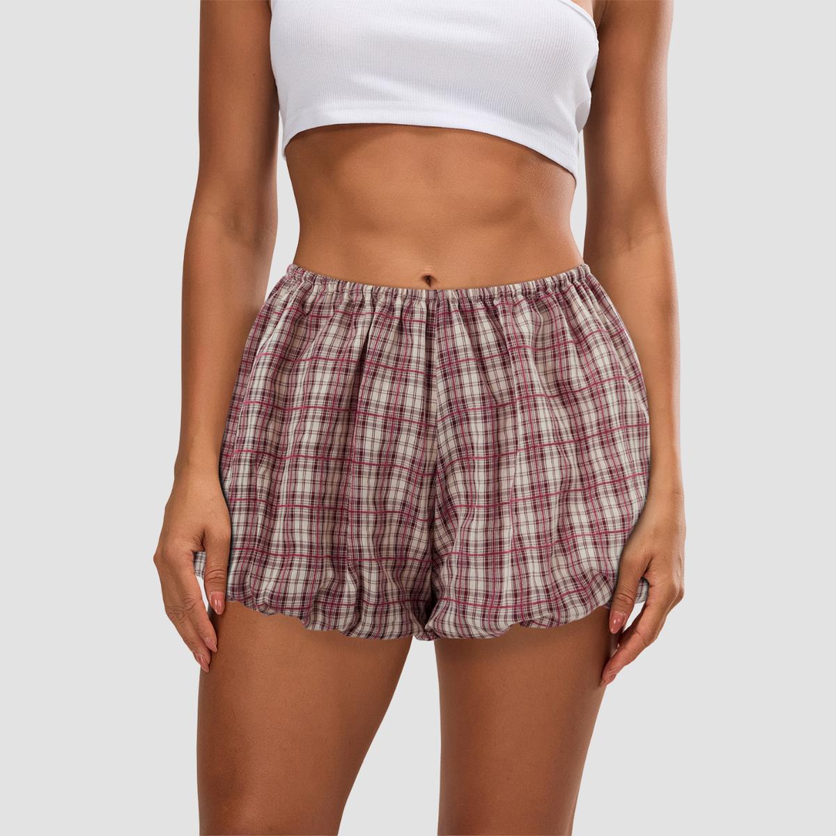 Neava | Pantalones cortos casuales a cuadros