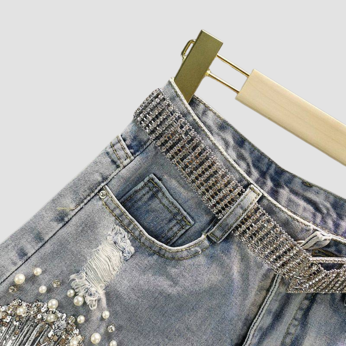 Martina | Pantaloncini in jeans strappati