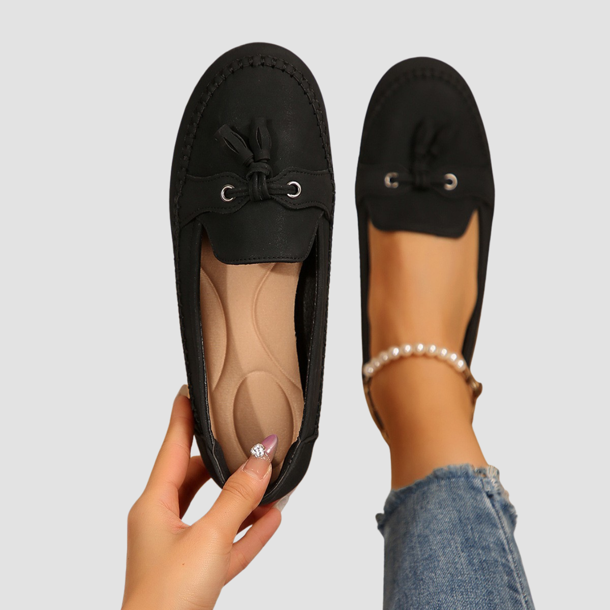 Sara | Round Head Loafers