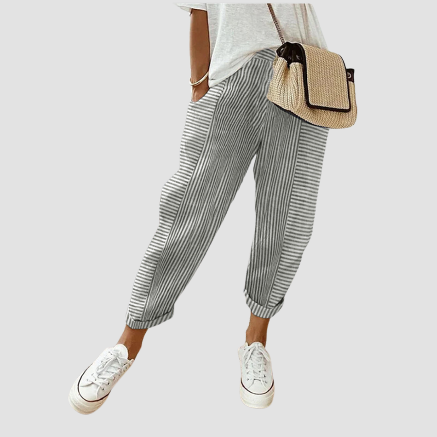 Noir | Pantaloni casual a gamba larga