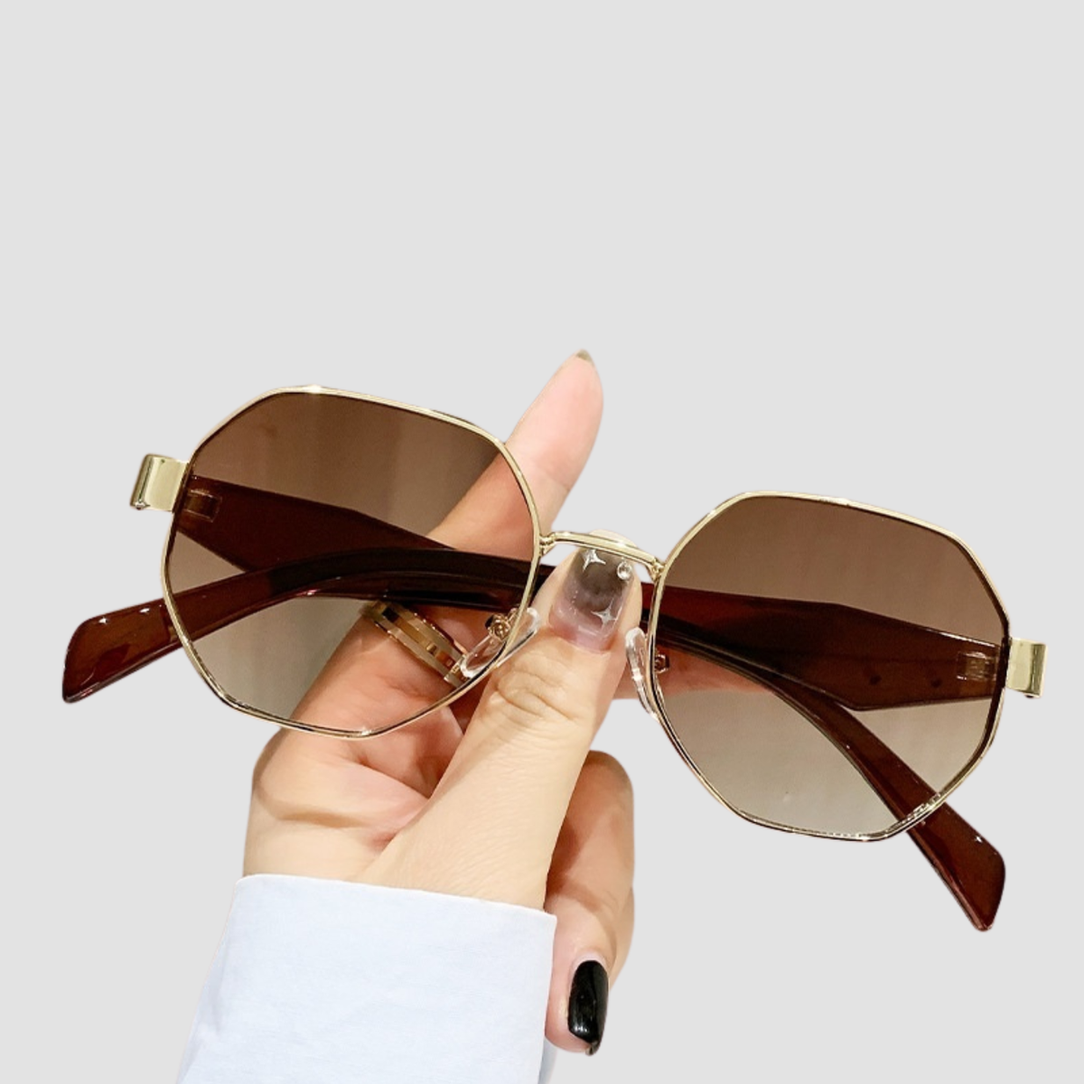 Halo | Square Polygon Metal Sunglasses