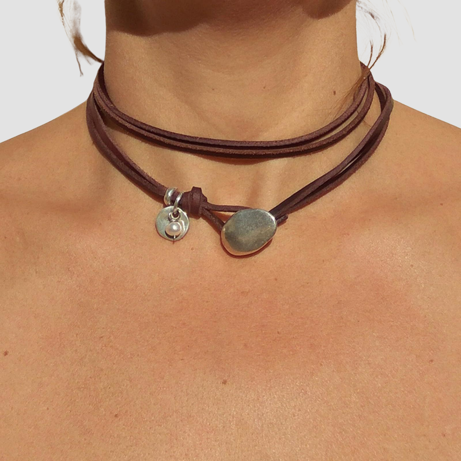 Lea | Collana Bohemien in Cuoio