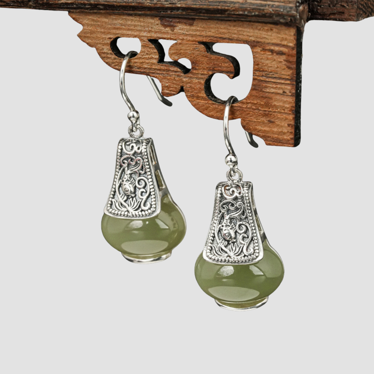 Vivi | Orecchini Lampadina Jade