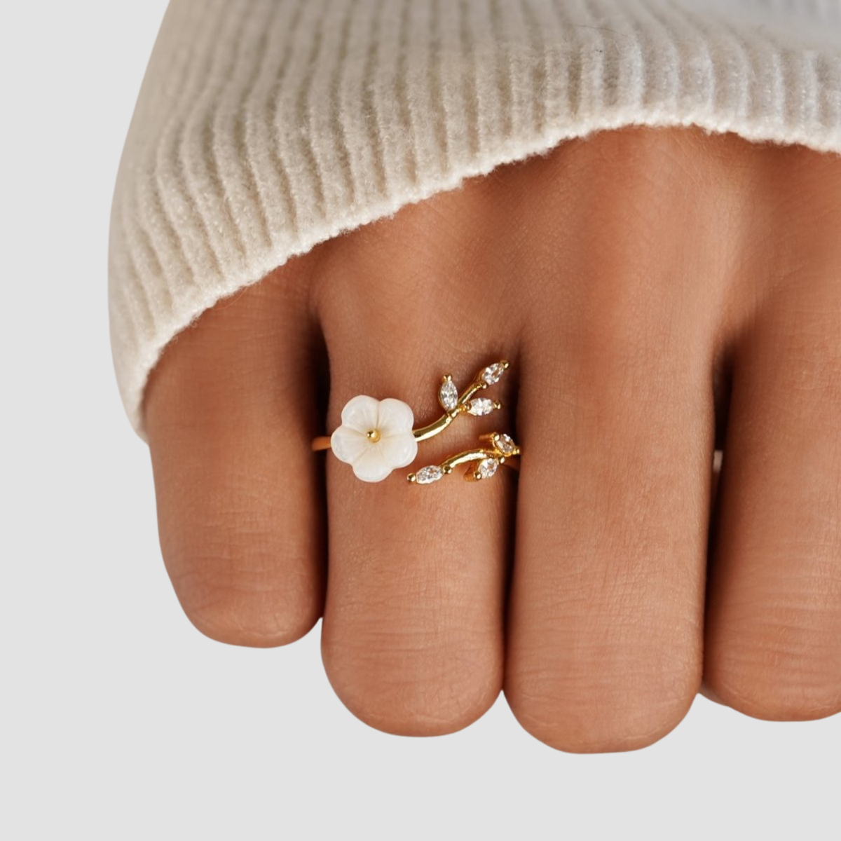 Mara | Anello Fiore a Conchiglia