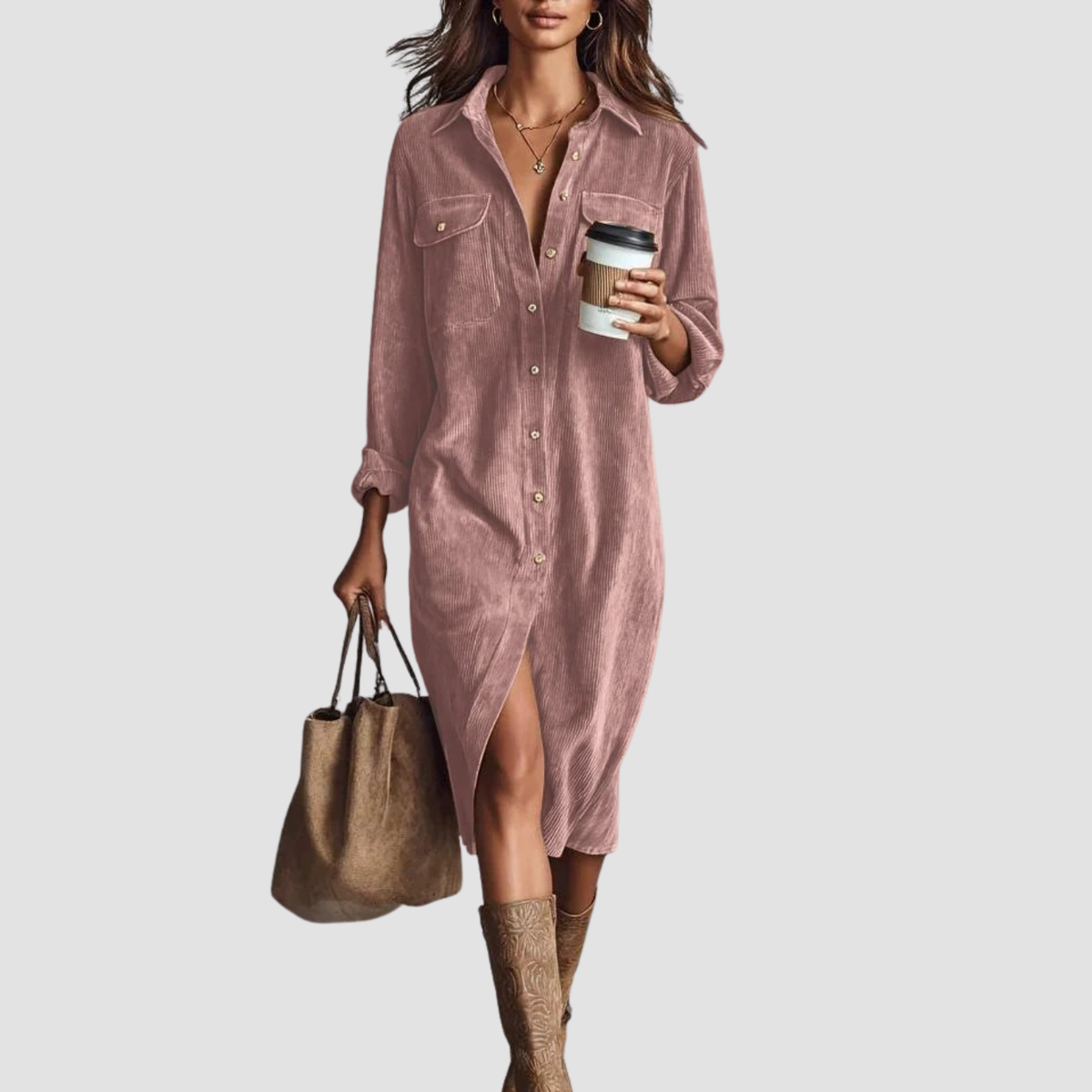 Novea | Vestito casual con bottoni