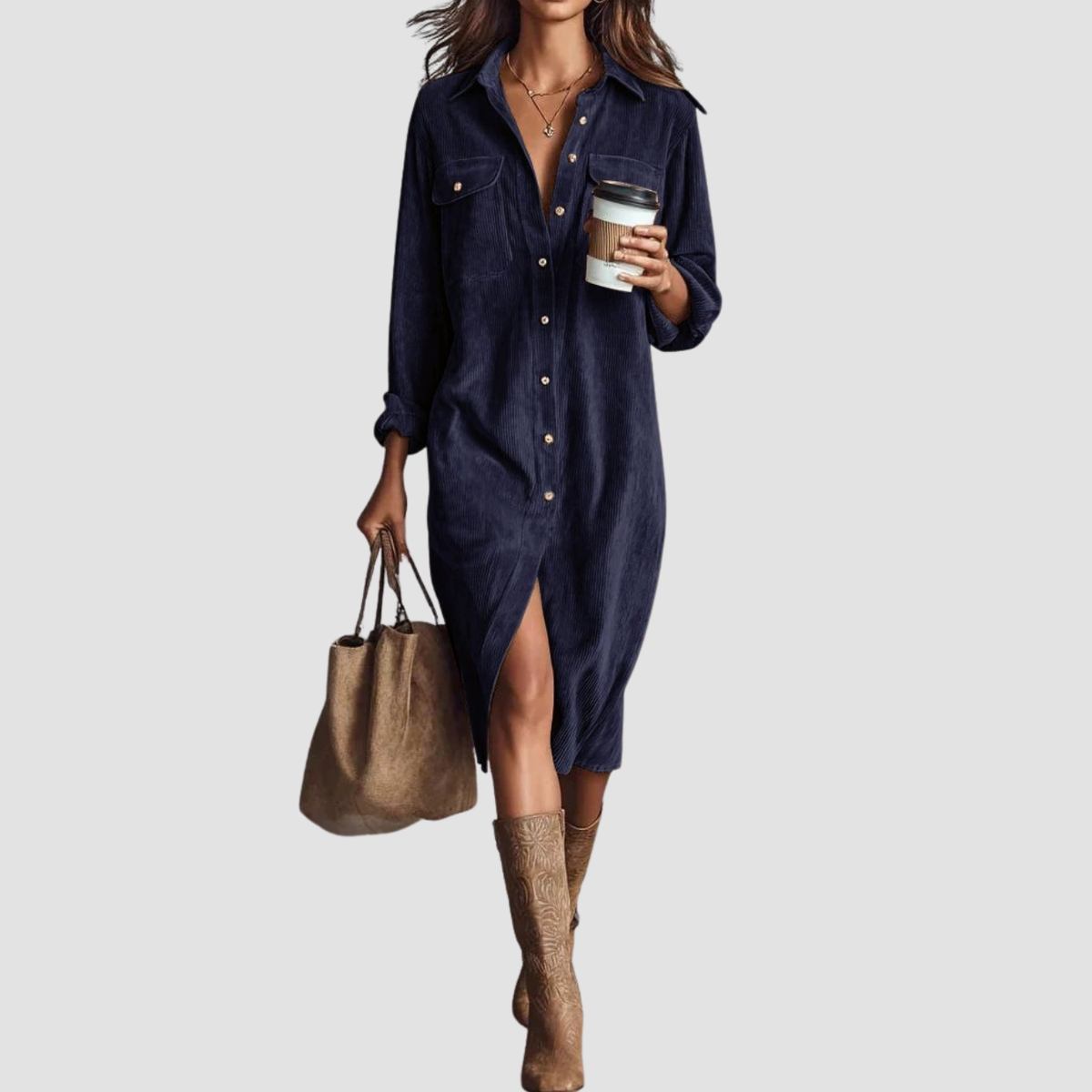 Novea | Vestito casual con bottoni