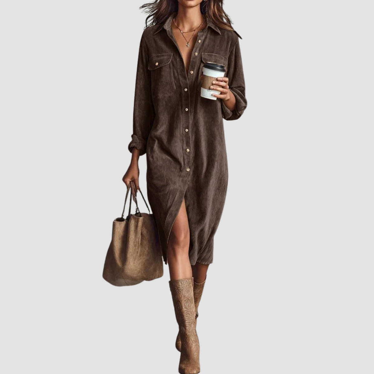 Novea | Vestito casual con bottoni