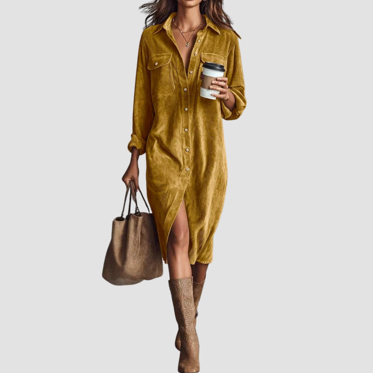 Novea | Vestito casual con bottoni