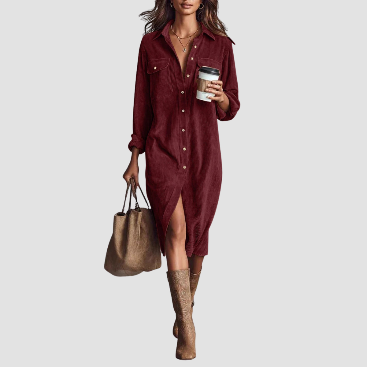 Novea | Vestito casual con bottoni