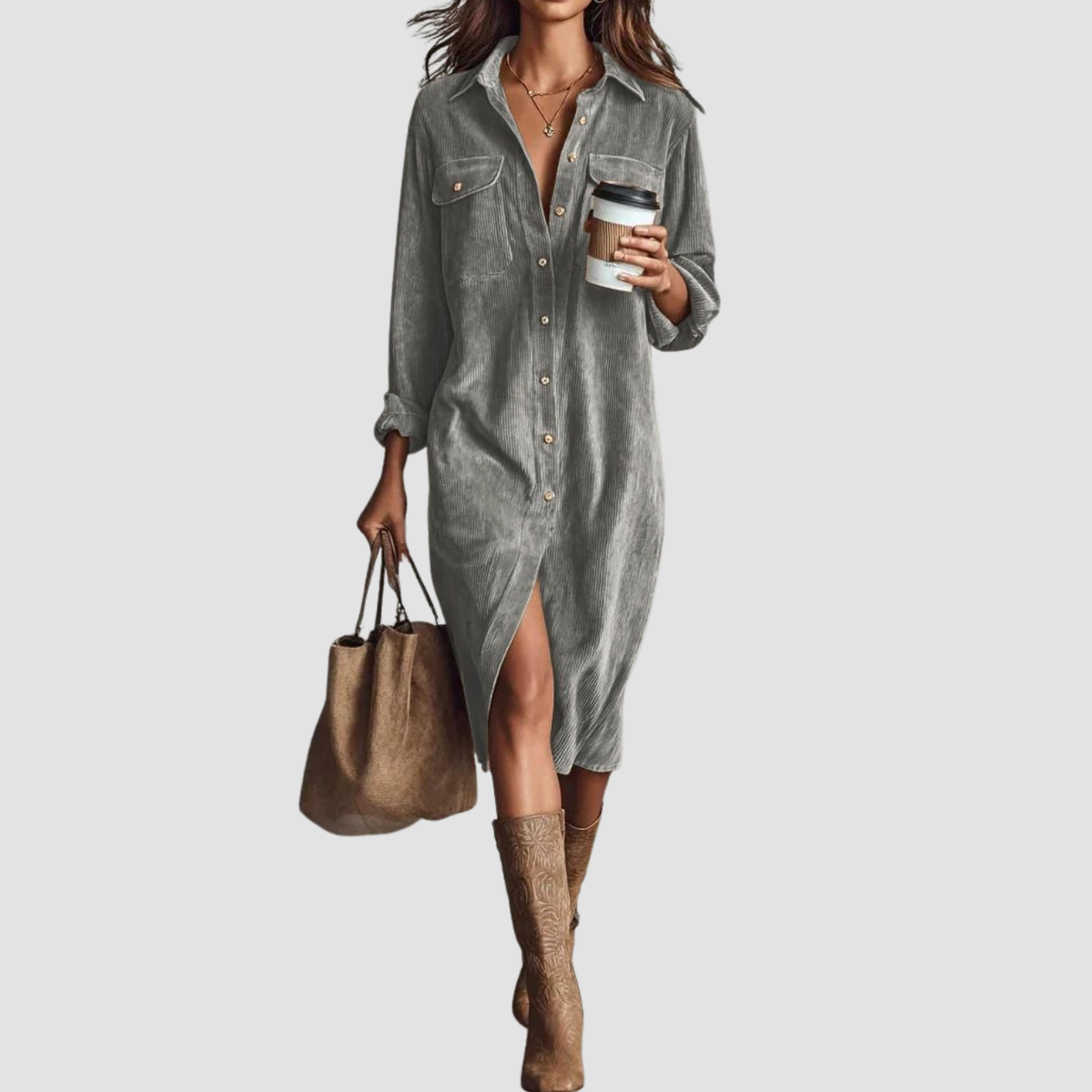 Novea | Vestito casual con bottoni