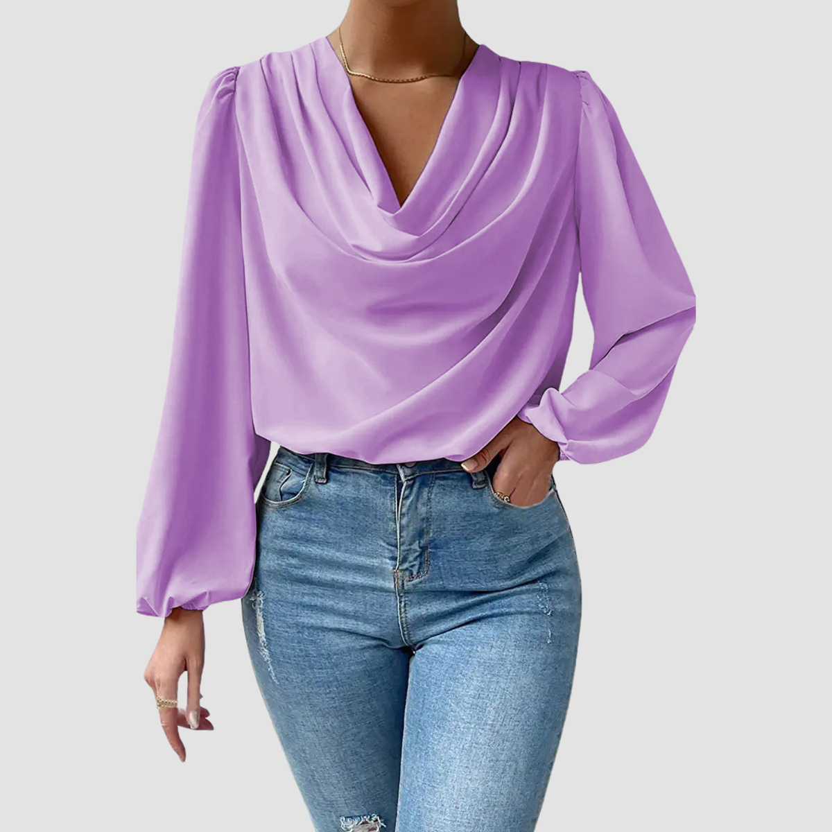 Ona | Top con scollo a V drappeggiato