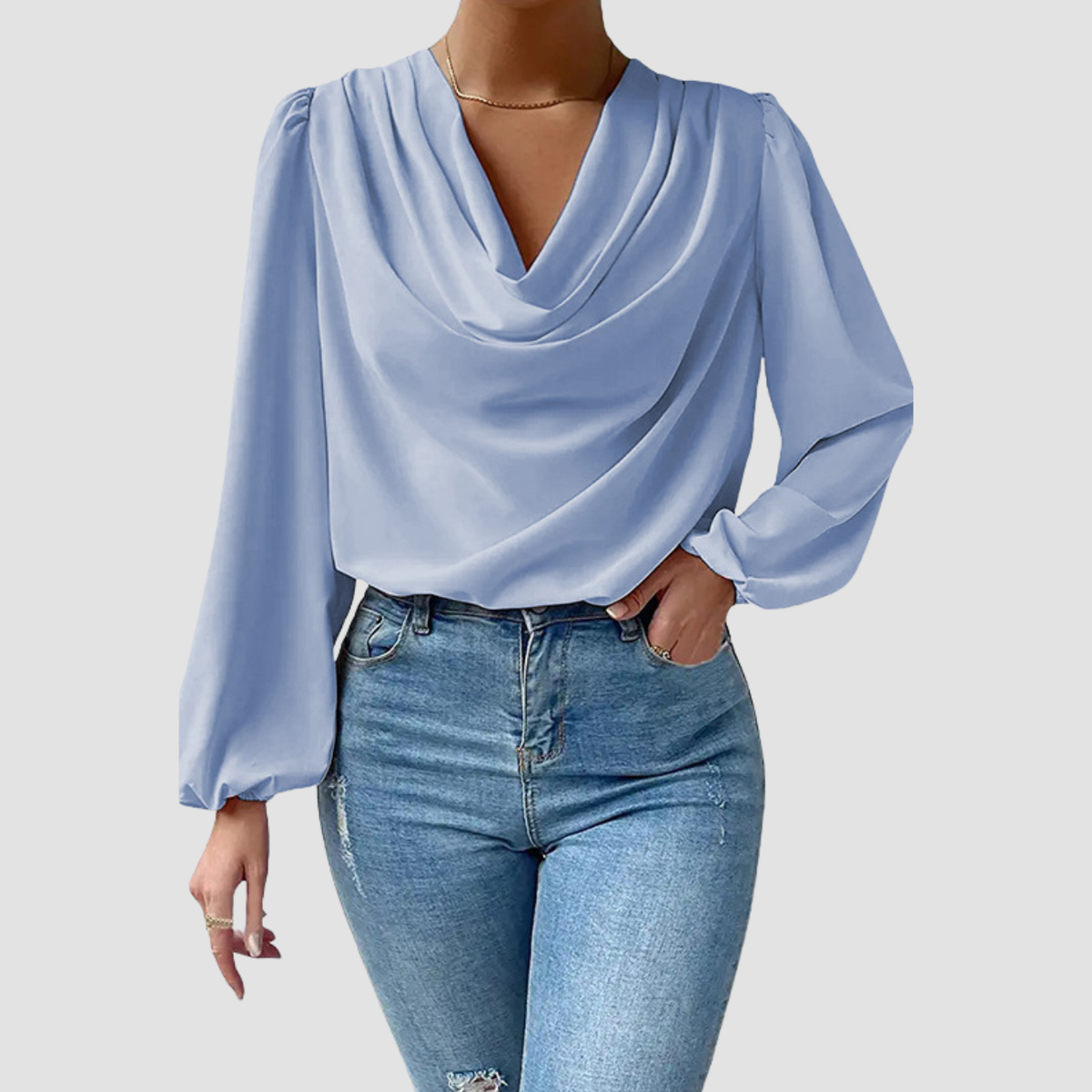 Ona | Top con scollo a V drappeggiato