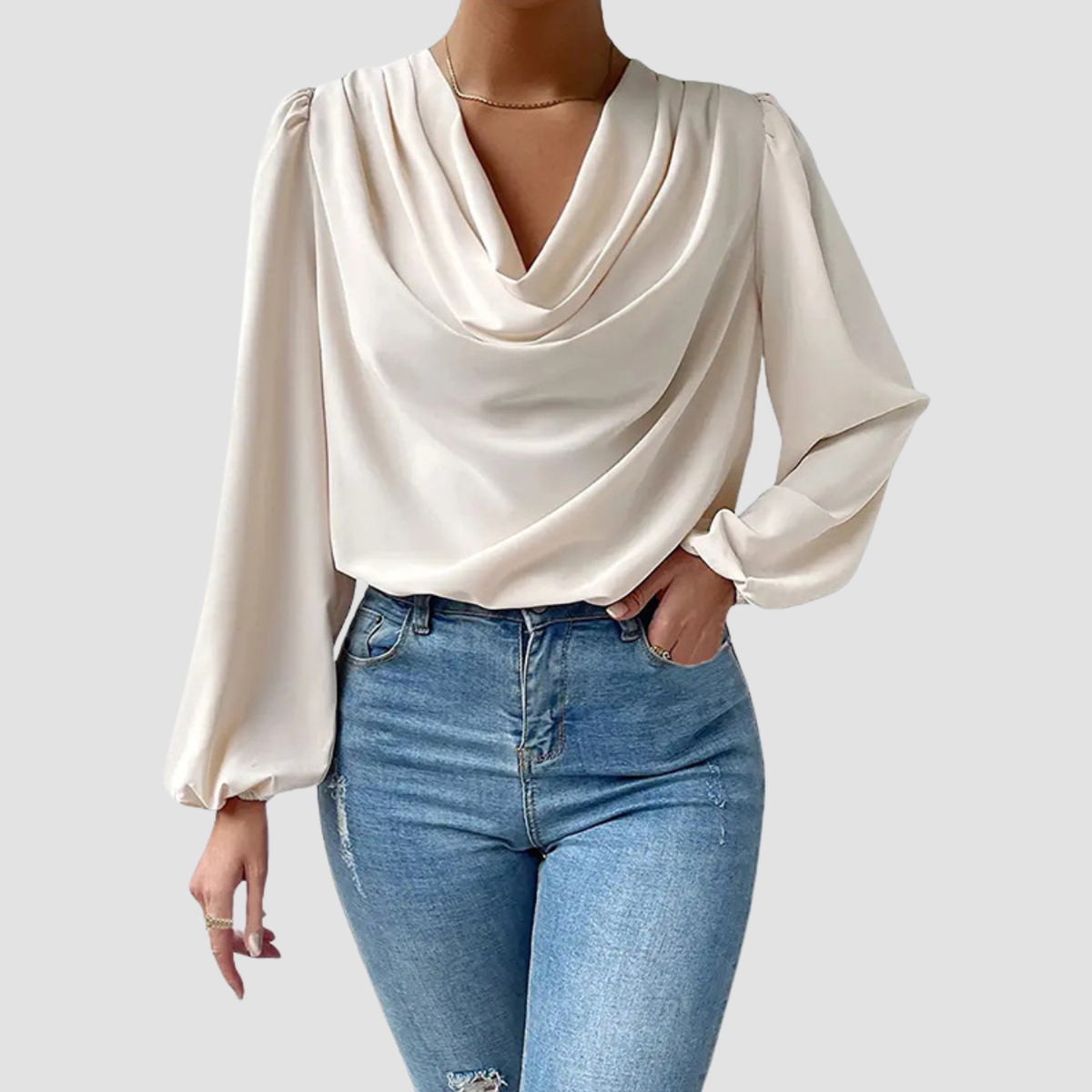 Ona | Top con scollo a V drappeggiato