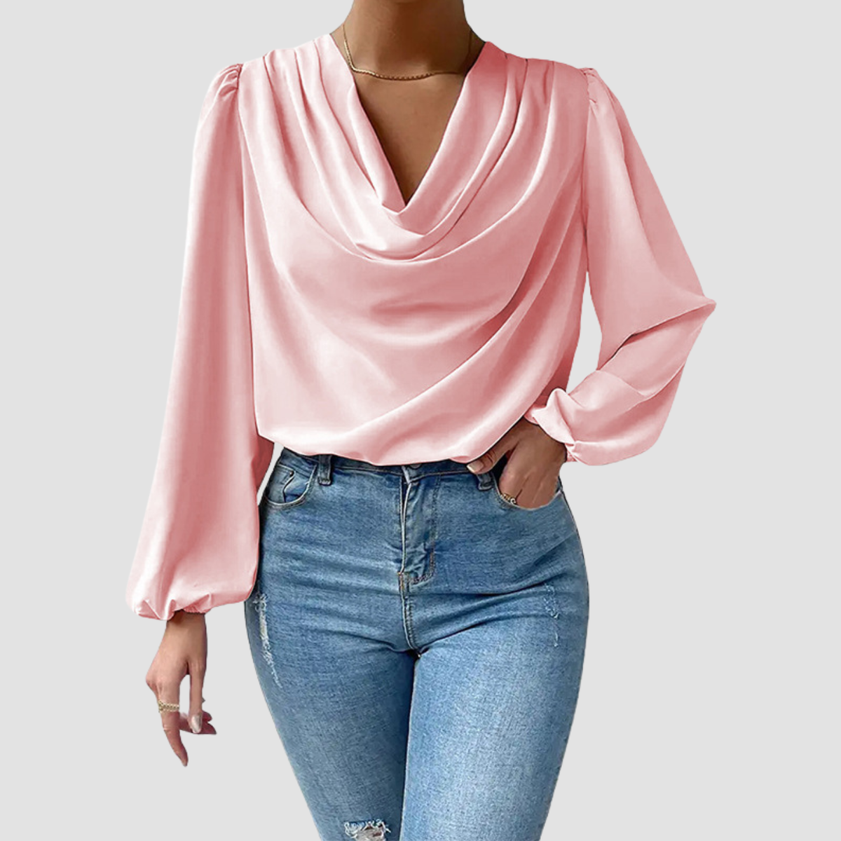 Ona | Top con scollo a V drappeggiato