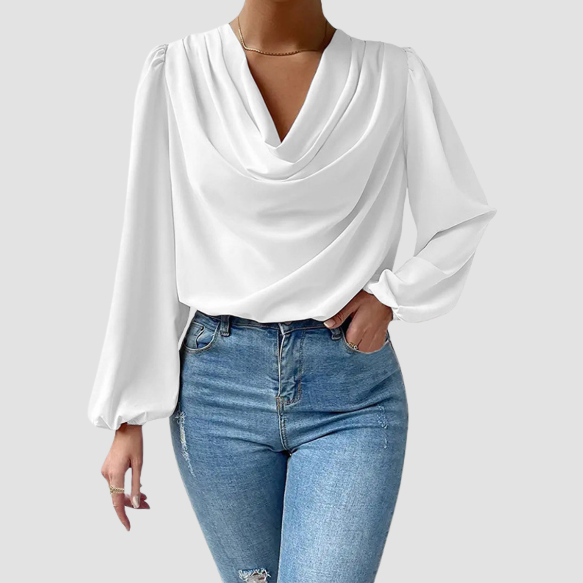 Ona | Top con scollo a V drappeggiato