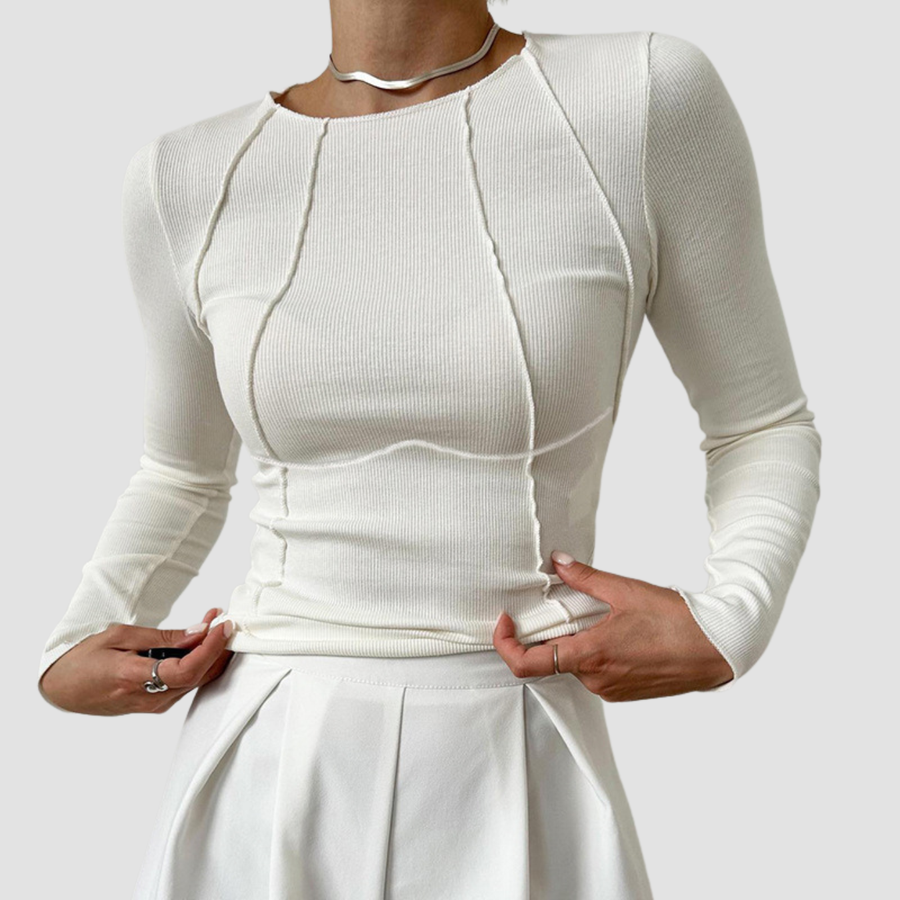 Ona | T-shirt a Maniche Lunghe Slim