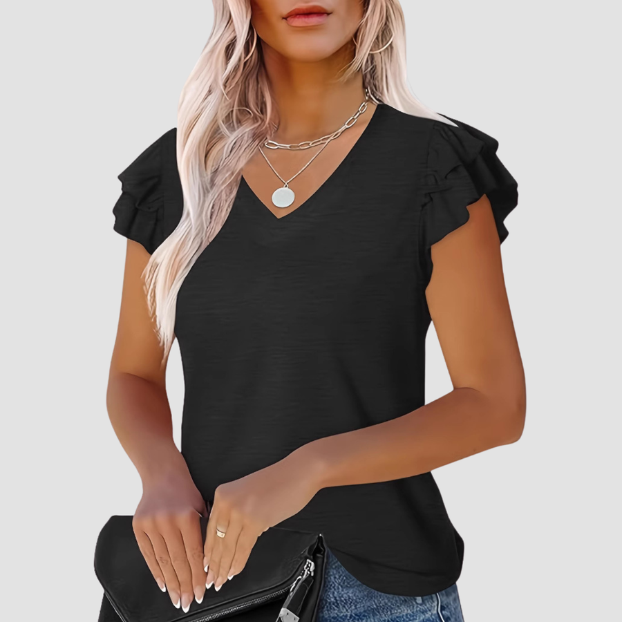 Lara | T-shirt con scollo a V