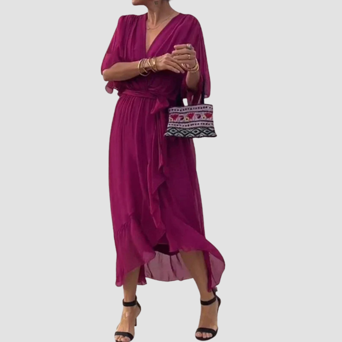 Amora | V-neck Summer Dress