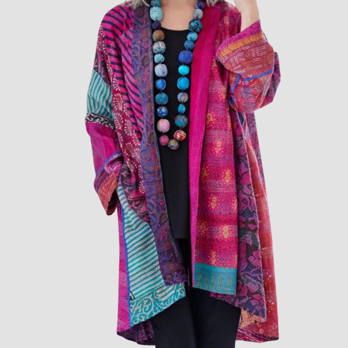 Nira | Cappotto ampio in cotone e lino