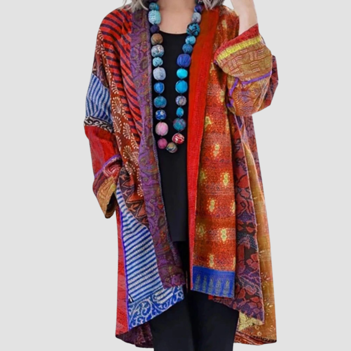 Nira | Cappotto ampio in cotone e lino