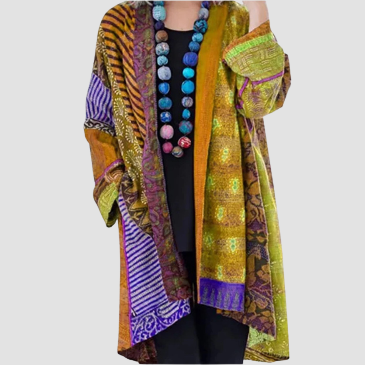 Nira | Cappotto ampio in cotone e lino