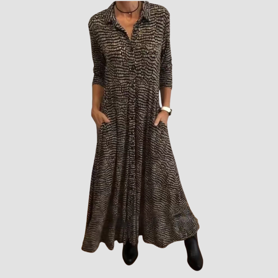 Novea | Abito a maniche lunghe con scollo a V