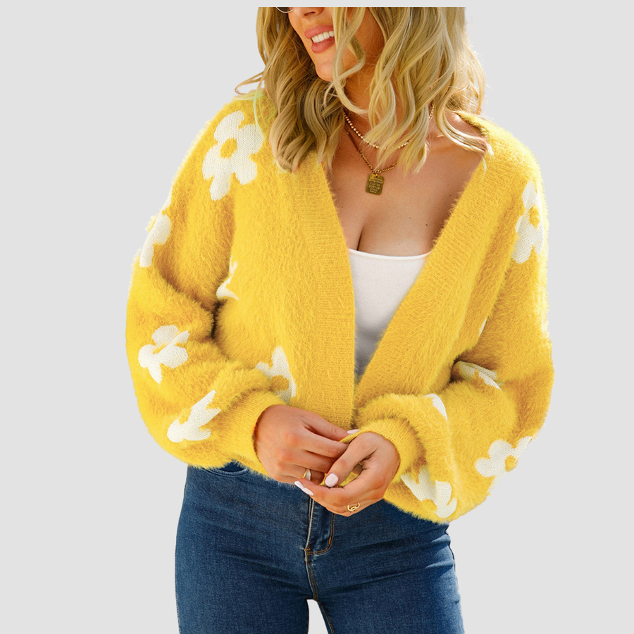 Isla | Maglione in maglia a fiori