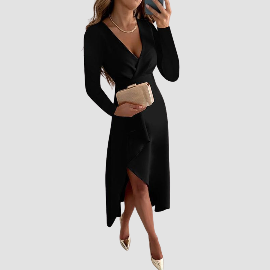 Siera | Abito Elegante con Pieghe