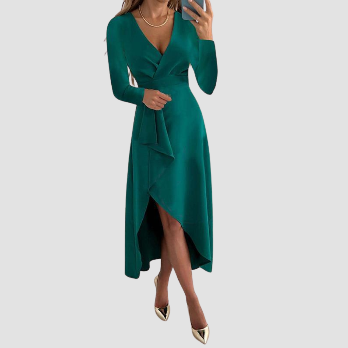 Siera | Abito Elegante con Pieghe