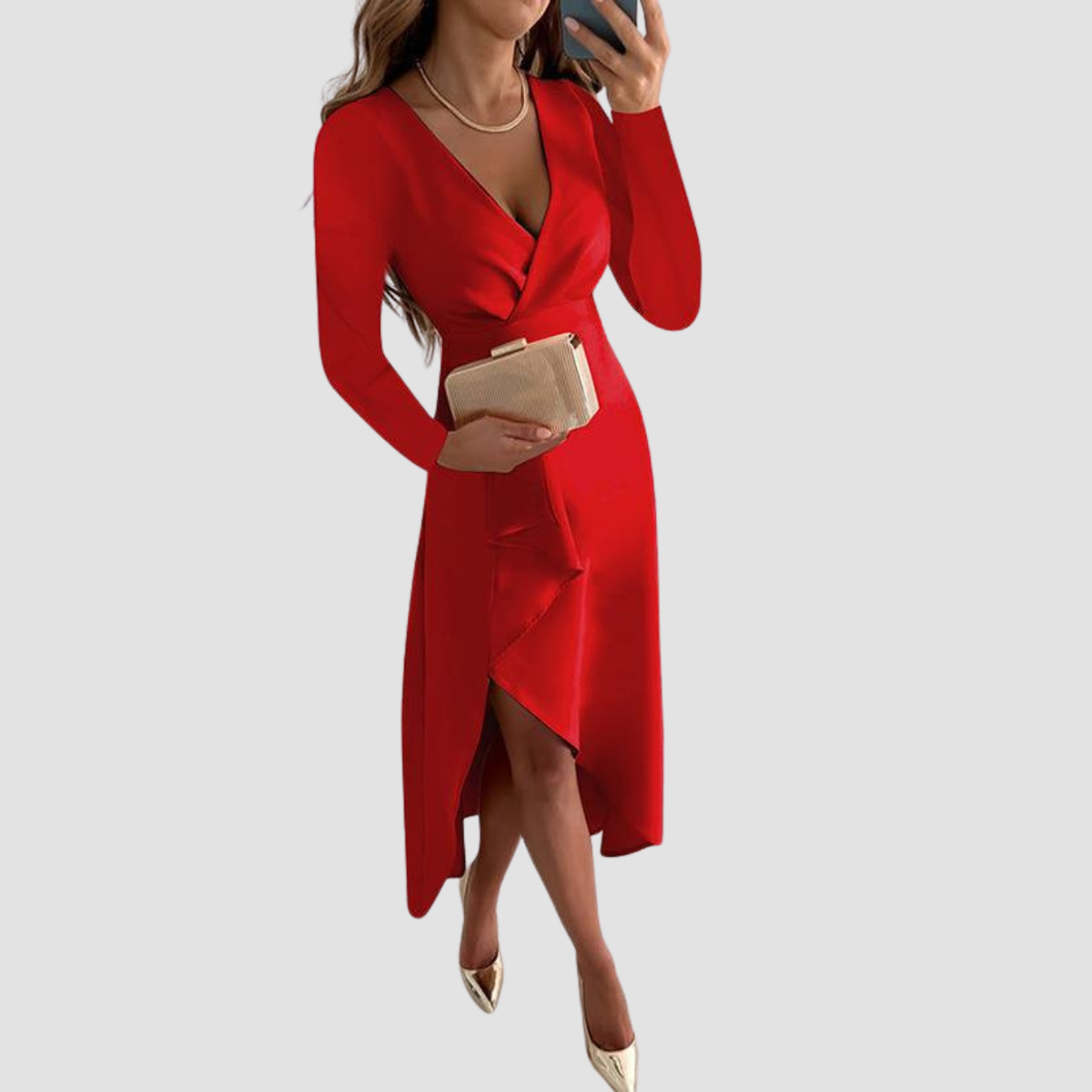 Siera | Abito Elegante con Pieghe