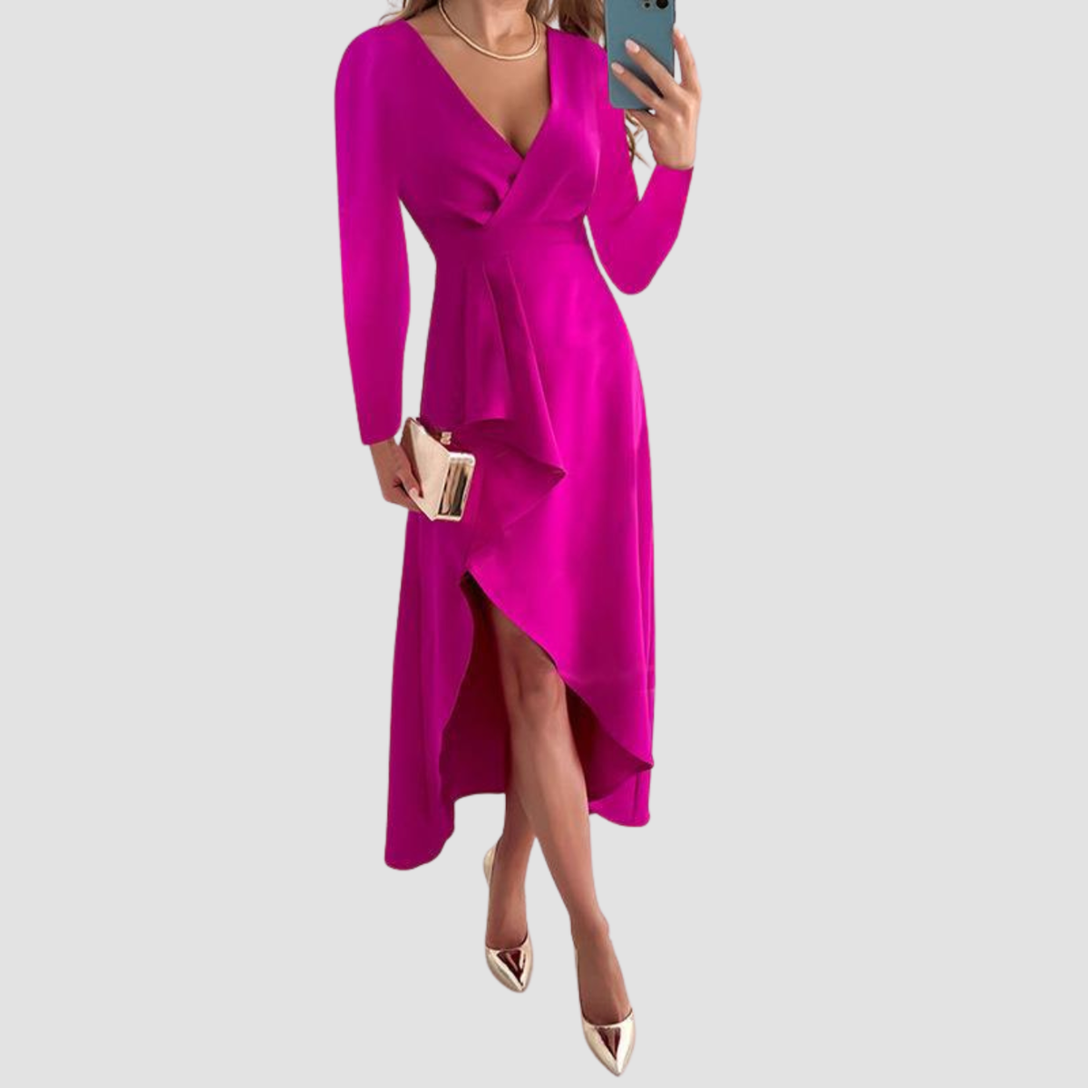 Siera | Abito Elegante con Pieghe