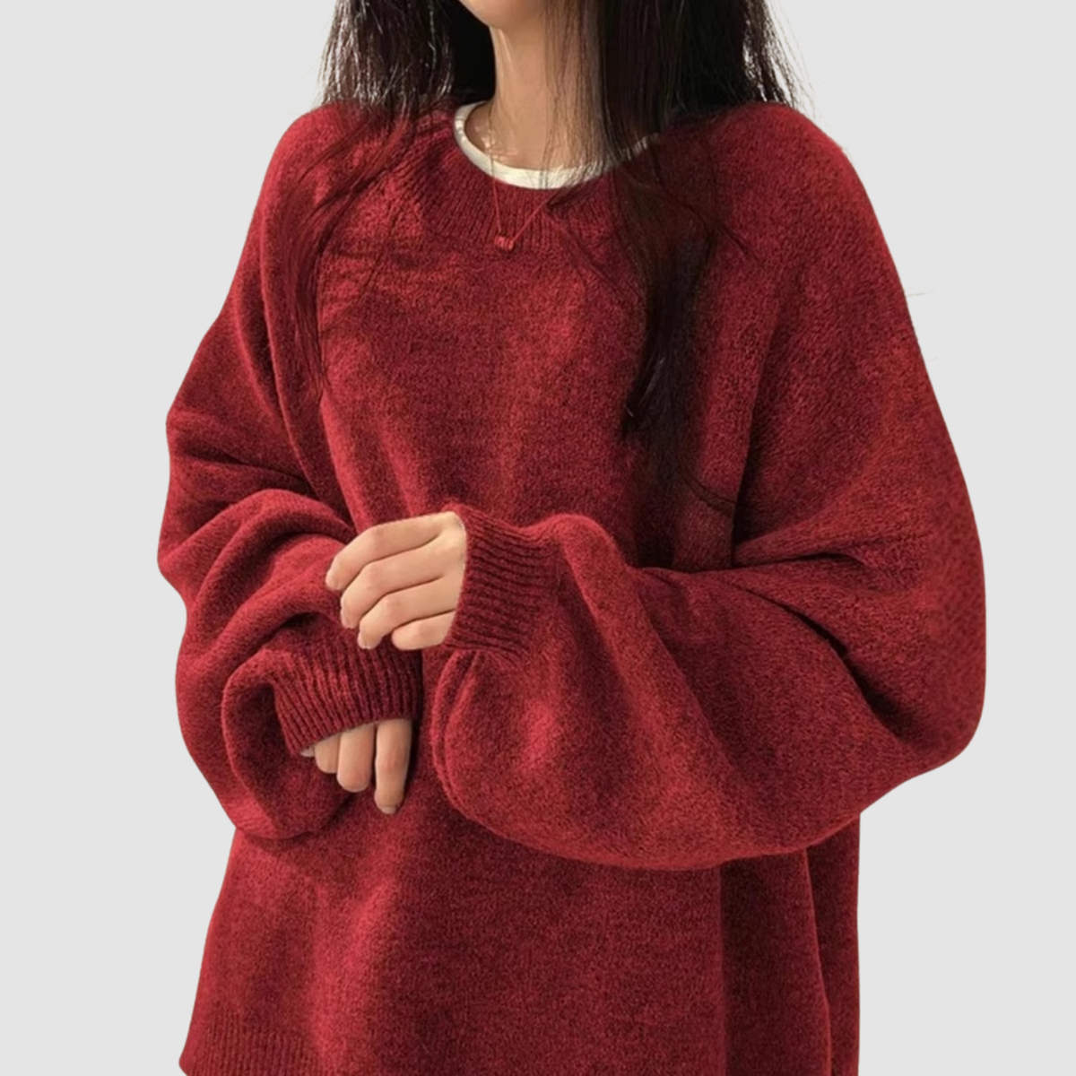 Cleo | Crew Neck Pullover Sweater
