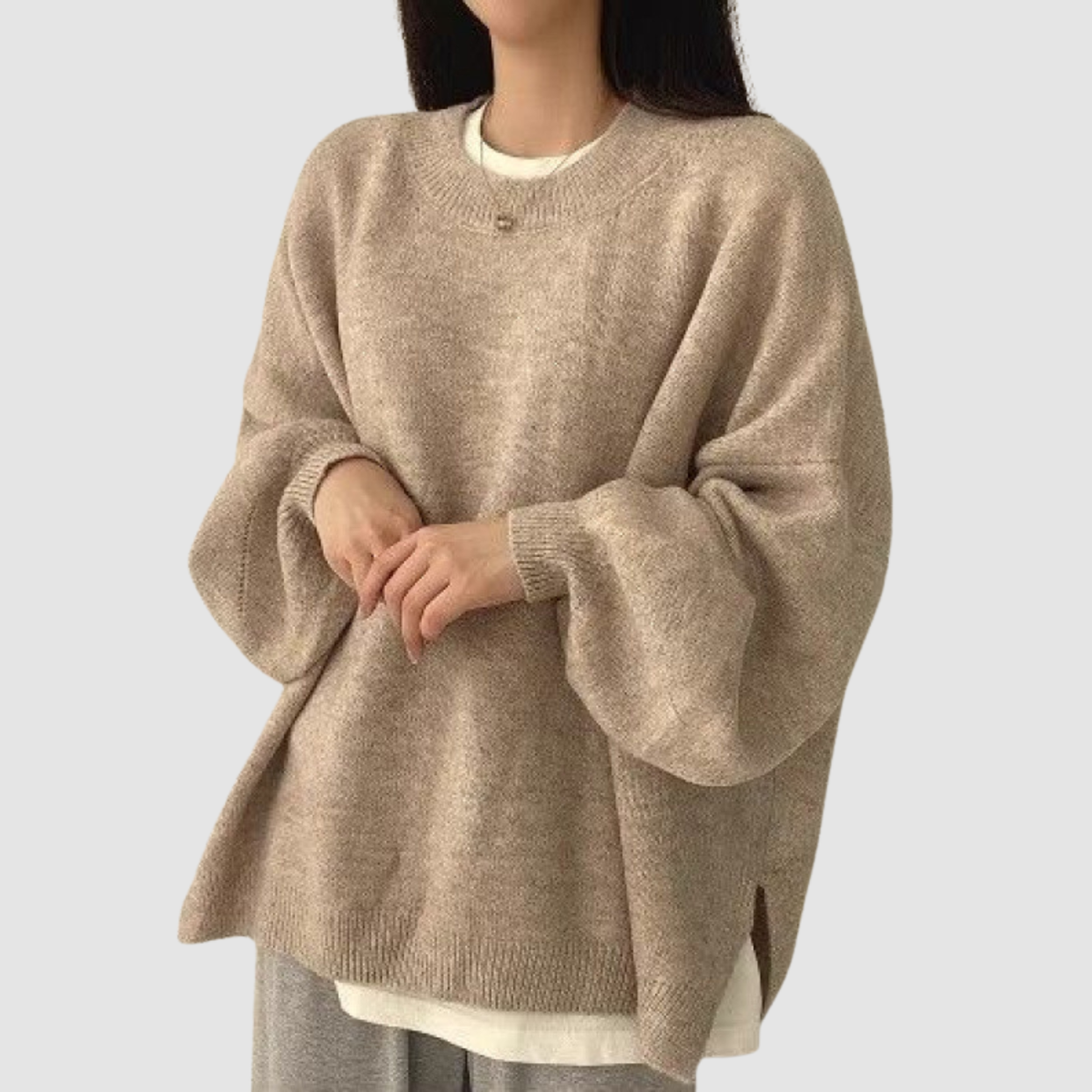 Cleo | Crew Neck Pullover Sweater