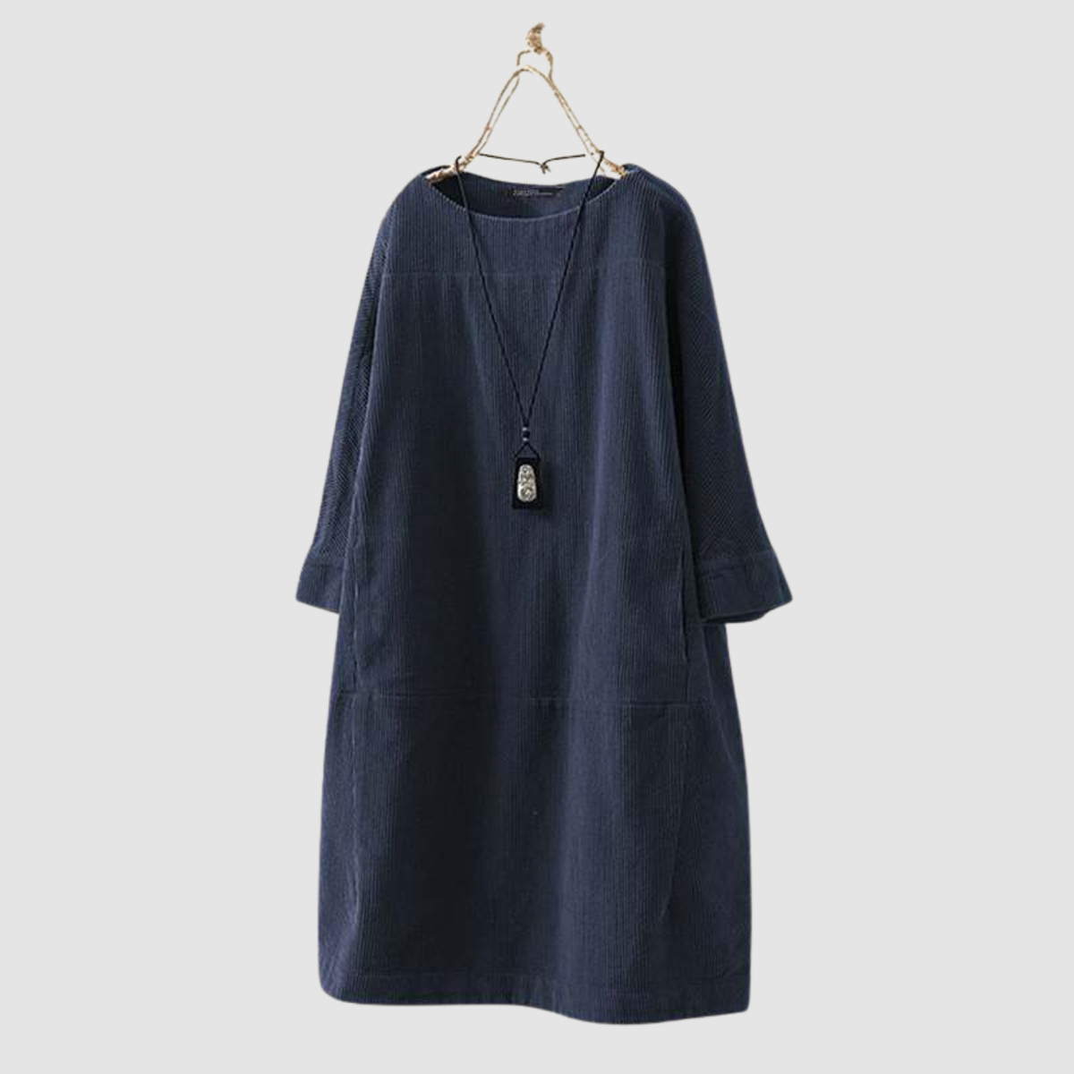 Novera | vestido suelto de manga tres cuartos