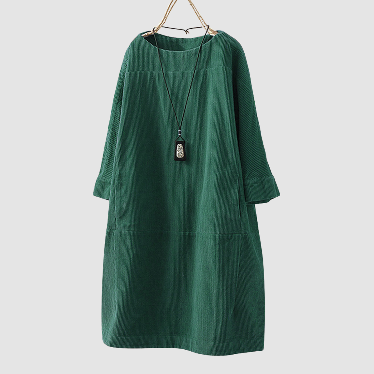 Novera | vestido suelto de manga tres cuartos