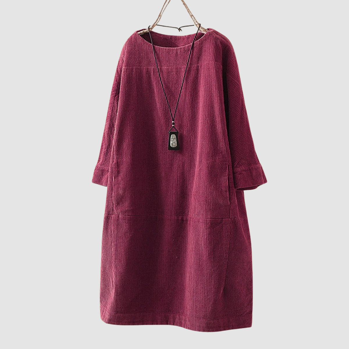 Novera | vestido suelto de manga tres cuartos