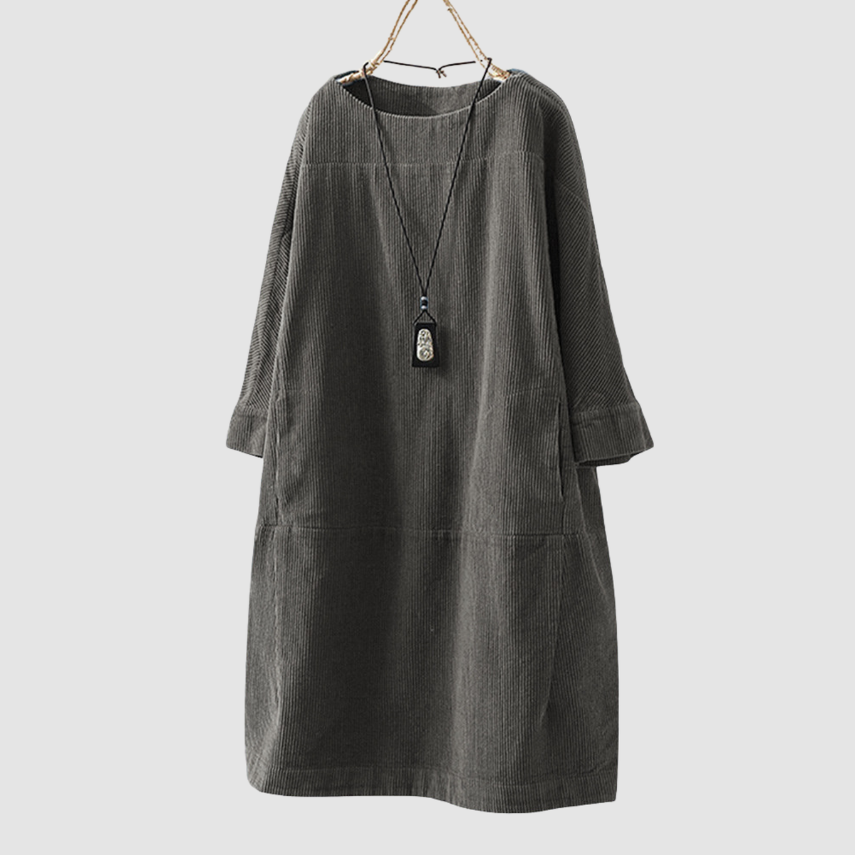 Novera | vestido suelto de manga tres cuartos