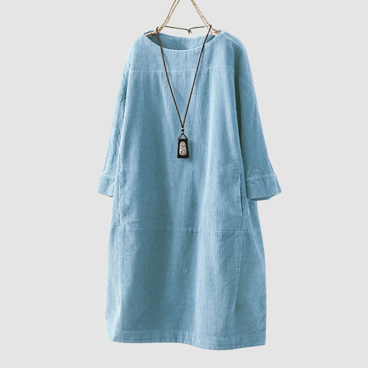 Novera | vestido suelto de manga tres cuartos