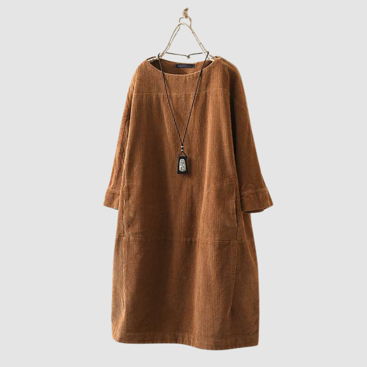 Novera | vestido suelto de manga tres cuartos